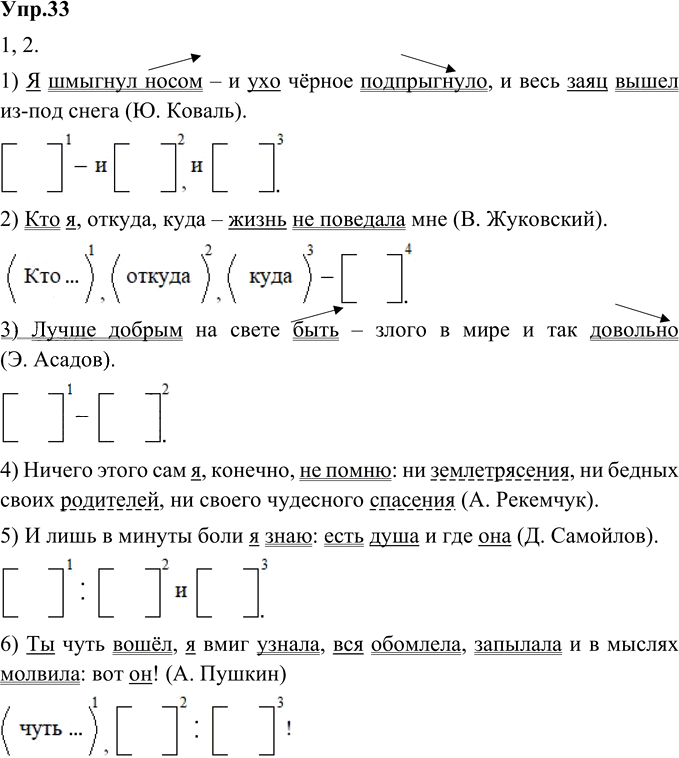 Иллюстрация к решению «Упр.33 Глава 4 ГДЗ Шмелев 9 класс (Русский язык)», 1