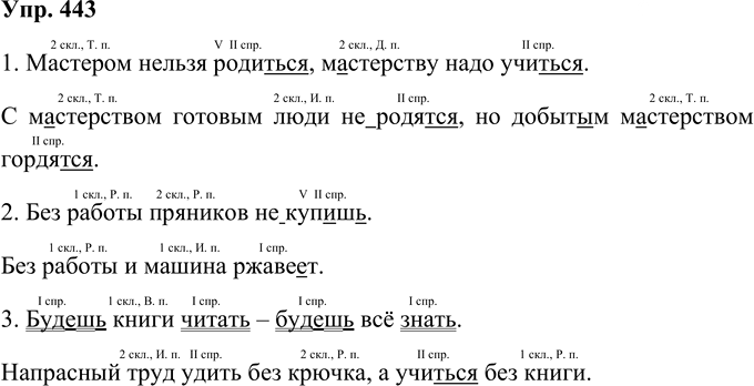 Иллюстрация к решению «Упр.443 Часть 2 ГДЗ Соловейчик 4 класс (Русский язык)», 1