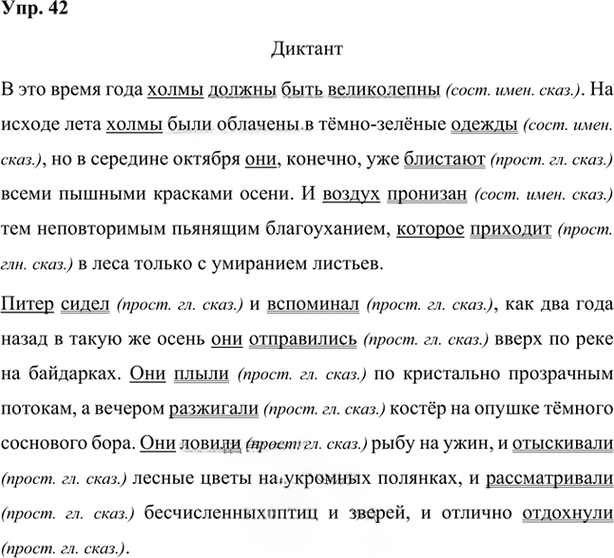 Иллюстрация к решению «Упр.42 Глава 6 ГДЗ Шмелев 7 класс (Русский язык)», 1