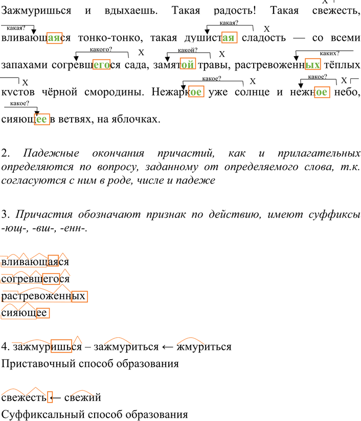 Иллюстрация к решению «Упр.196 ГДЗ Разумовская Львова 7 класс (Русский язык)», 1