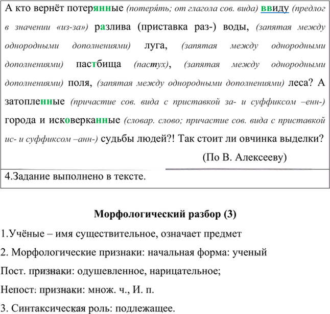 Иллюстрация к решению «Упр.128 Часть 2 ГДЗ Рыбченкова Александрова 7 класс (2026) (Русский язык)», 2