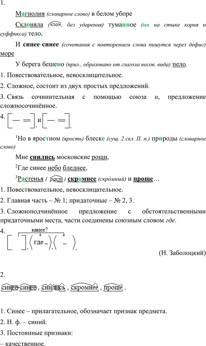 Иллюстрация к решению «Упр.165 ГДЗ Разумовская 9 класс (Русский язык)», 2