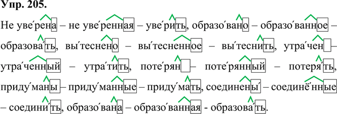 Иллюстрация к решению «Упр.205 Часть 1 ГДЗ Быстрова Кибирева 7 класс (Русский язык)», 1