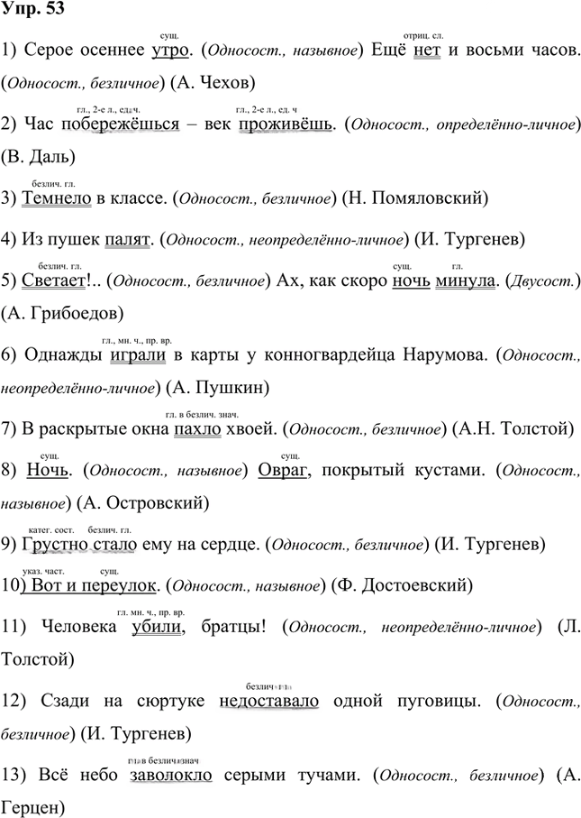 Иллюстрация к решению «Упр.53 Часть 2 ГДЗ Быстрова Кибирева 8 класс (Русский язык)», 1