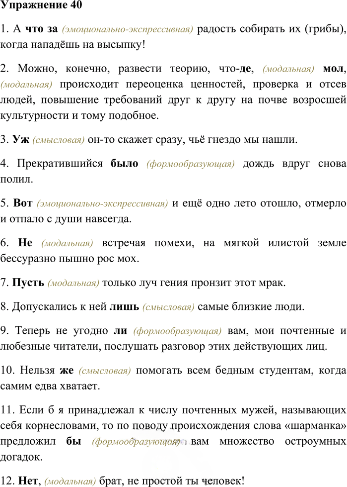 Иллюстрация к решению «Упр.40 ГДЗ Гусарова 11 класс (Русский язык)», 1