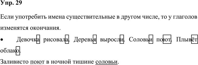 Иллюстрация к решению «Упр.29 Часть 2 ГДЗ Канакина Горецкий 3 класс (Русский язык)», 1