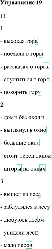 Иллюстрация к решению «Упр.19 Глава 3 ГДЗ Шмелев 5 класс (Русский язык)», 1