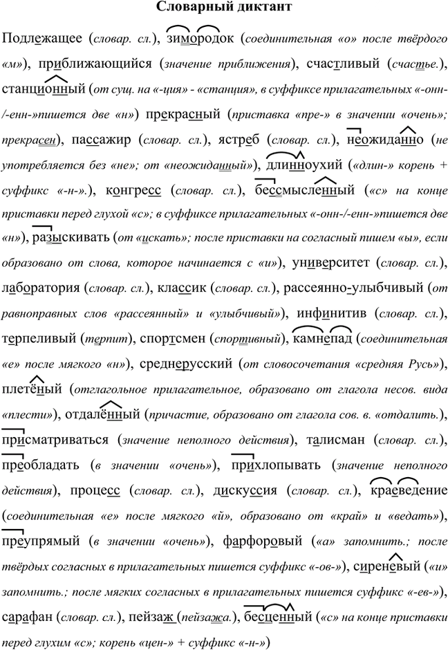 Иллюстрация к решению «Орфографический диктант Параграф 19 Часть 1 ГДЗ Быстрова Кибирева 8 класс (Русский язык)», 1