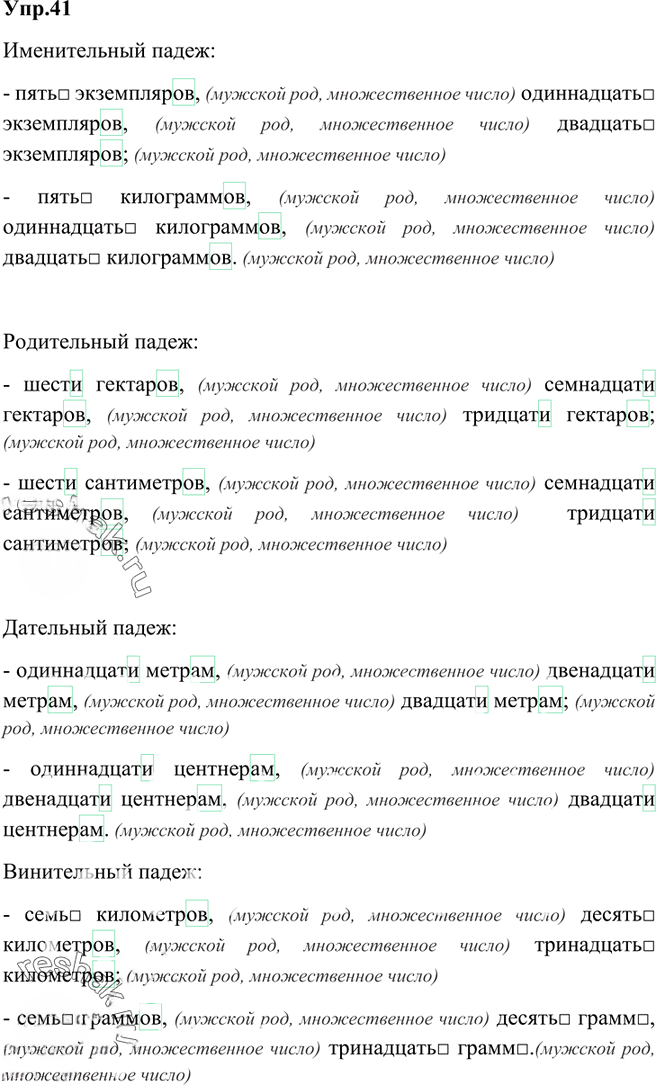 Иллюстрация к решению «Упр.41 Глава 7 ГДЗ Шмелев 6 класс (Русский язык)», 1