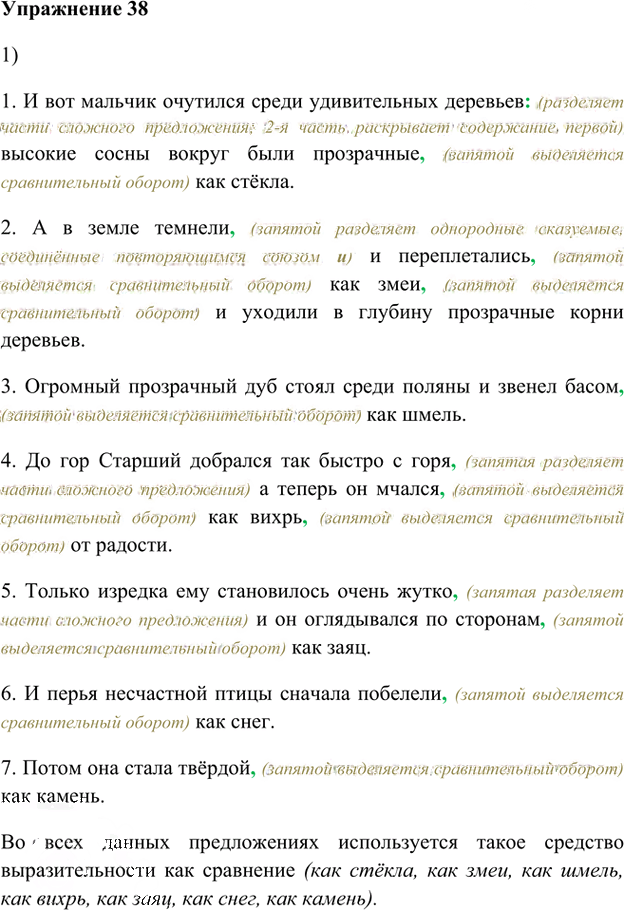 Иллюстрация к решению «Упр.38 Глава 4 ГДЗ Шмелев 8 класс (Русский язык)», 1