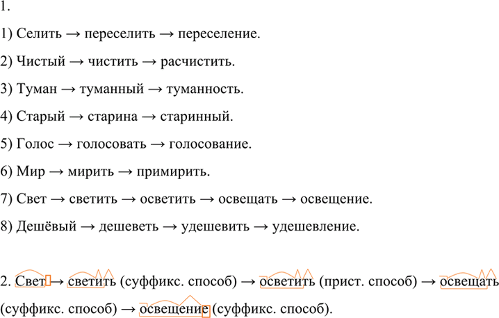 Иллюстрация к решению «Упр.66 ГДЗ Разумовская Львова 7 класс (Русский язык)», 1