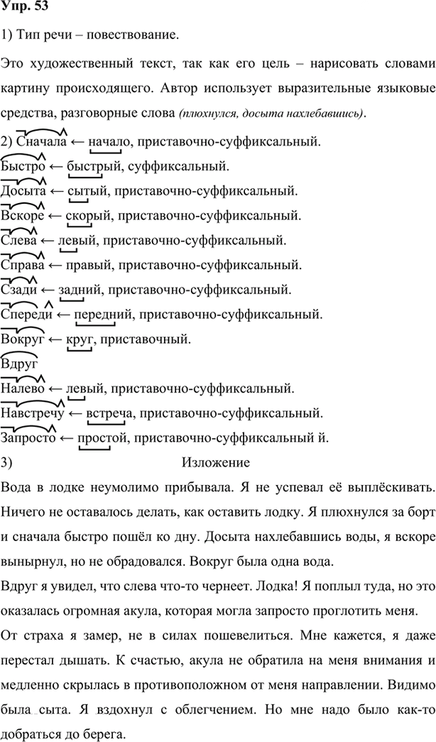 Иллюстрация к решению «Упр.53 Глава 3 ГДЗ Шмелев 7 класс (Русский язык)», 1