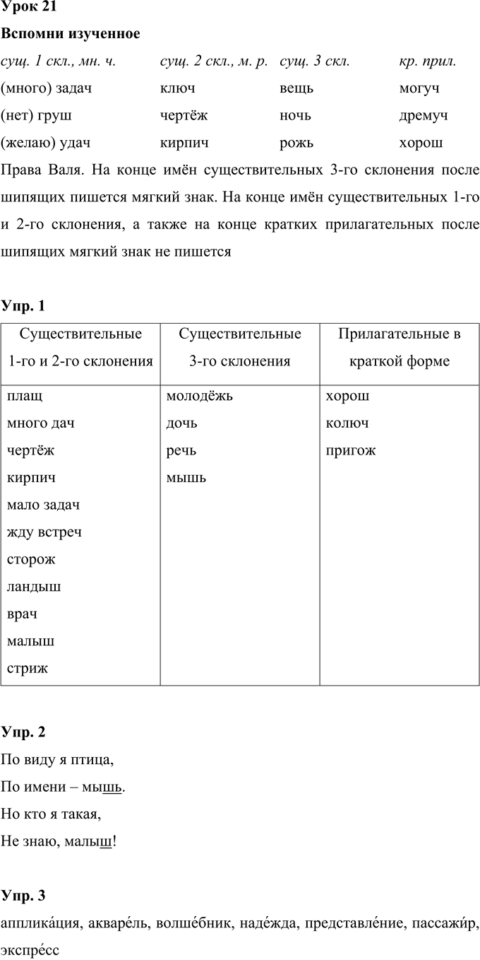 Иллюстрация к решению «Урок 21 Часть 1 ГДЗ Иванов Кузнецова 4 класс (Русский язык)», 1
