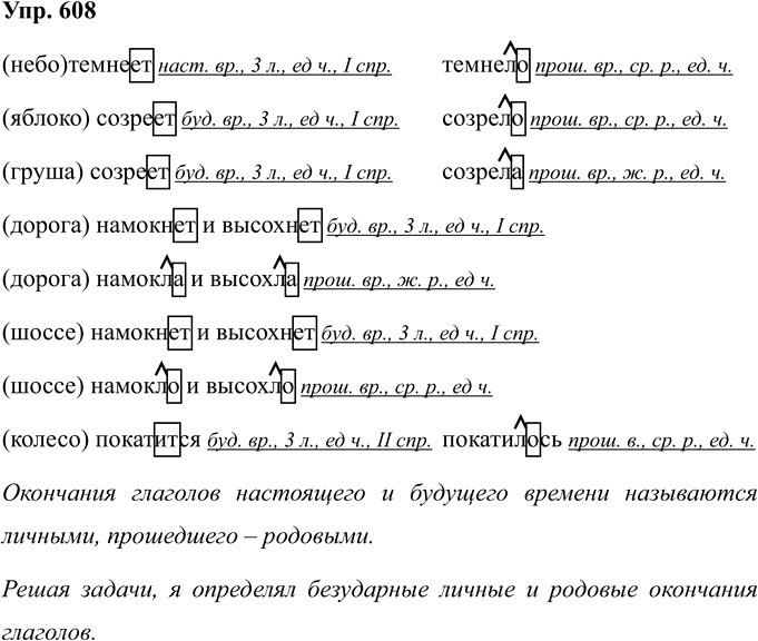 Иллюстрация к решению «Упр.608 Часть 2 ГДЗ Соловейчик 4 класс (Русский язык)», 1