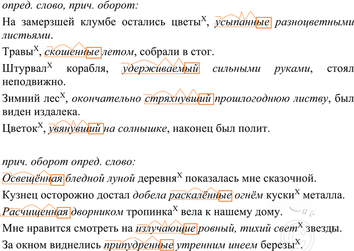 Иллюстрация к решению «Упр.210 ГДЗ Разумовская Львова 7 класс (Русский язык)», 2