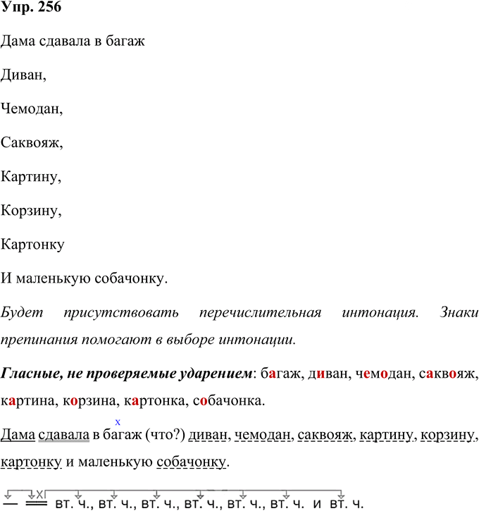 Иллюстрация к решению «Упр.256 Часть 1 ГДЗ Желтовская Калинина 4 класс (Русский язык)», 1