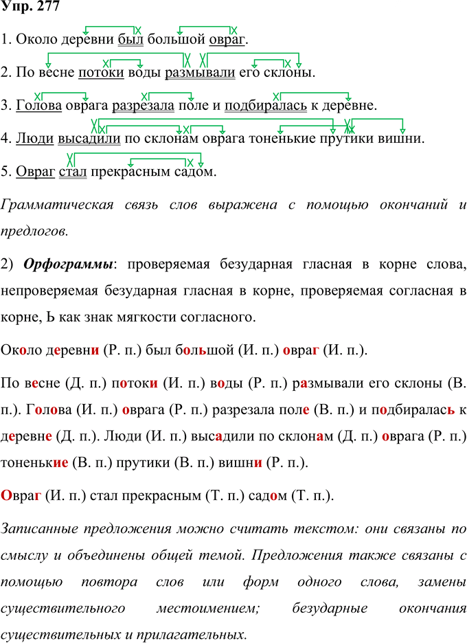 Иллюстрация к решению «Упр.277 Часть 2 ГДЗ Желтовская Калинина 4 класс (Русский язык)», 1