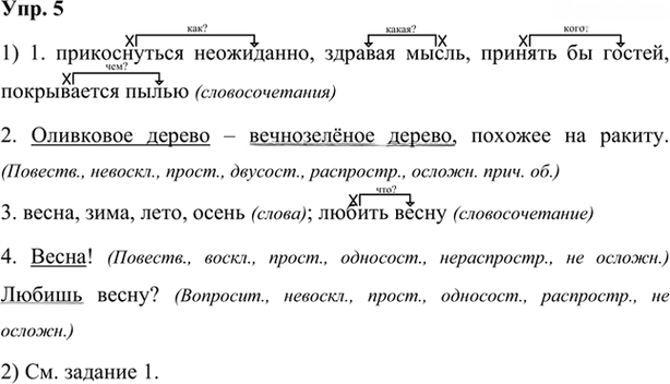 Иллюстрация к решению «Упр.5 Глава 6 ГДЗ Шмелев 7 класс (Русский язык)», 1