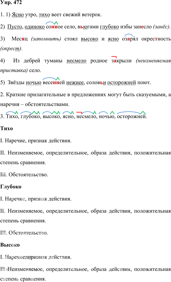 Иллюстрация к решению «Упр.472 Часть 2 ГДЗ Львова Львов 7 класс (Русский язык)», 1