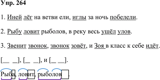 Иллюстрация к решению «Упр.264 Часть 1 ГДЗ Желтовская Калинина 4 класс (Русский язык)», 1