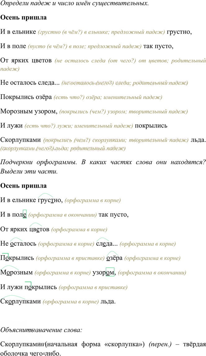 Иллюстрация к решению «Упр.143 Часть 1 ГДЗ Рамзаева 4 класс (Русский язык)», 3