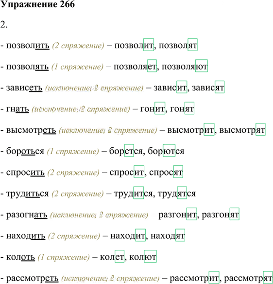Иллюстрация к решению «Упр.266 ГДЗ Лидман-Орлова Пименова 6 класс (Русский язык)», 1