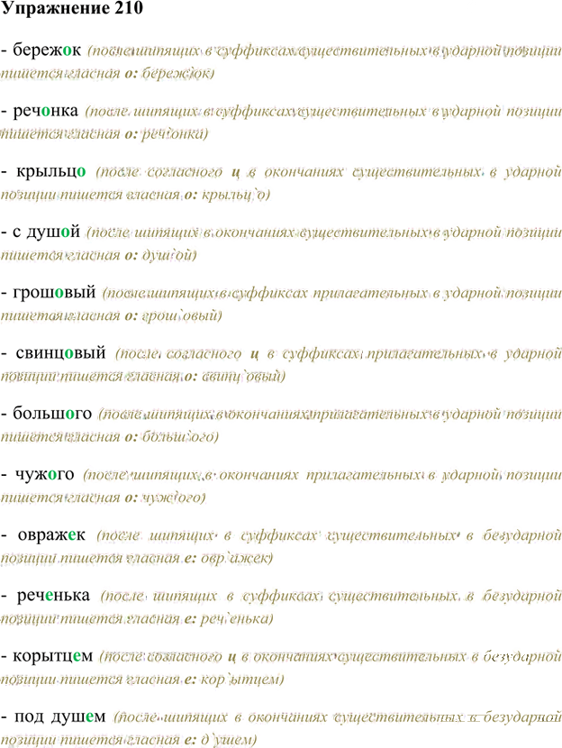 Иллюстрация к решению «Упр.210 Часть 2 ГДЗ Быстрова Кибирева 6 класс (Русский язык)», 1