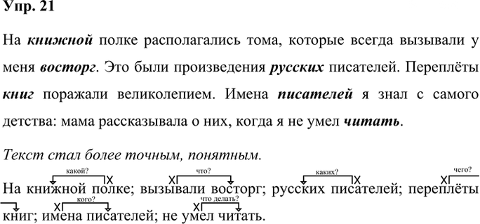 Иллюстрация к решению «Упр.21 Часть 1 ГДЗ Рабочая тетрадь Ладыженская Ляшенко 5 класс (Русский язык)», 1
