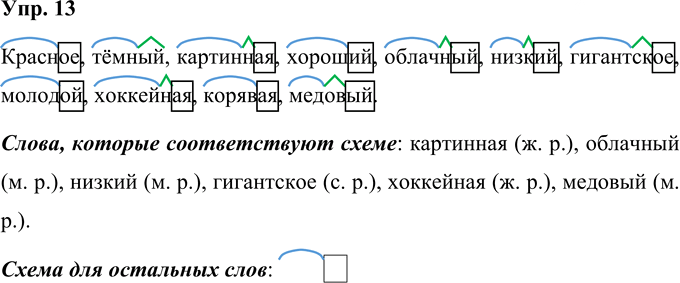 Иллюстрация к решению «Упр.13 Школа грамотея Глава 1 Часть 1 ГДЗ Желтовская Калинина 4 класс (Русский язык)», 1