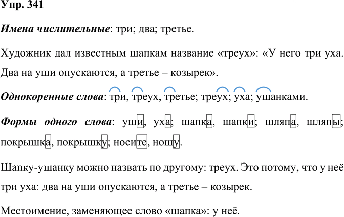 Иллюстрация к решению «Упр.341 Часть 2 ГДЗ Соловейчик 4 класс (Русский язык)», 1