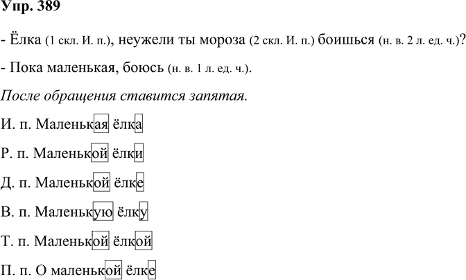 Иллюстрация к решению «Упр.389 Часть 2 ГДЗ Соловейчик 4 класс (Русский язык)», 1
