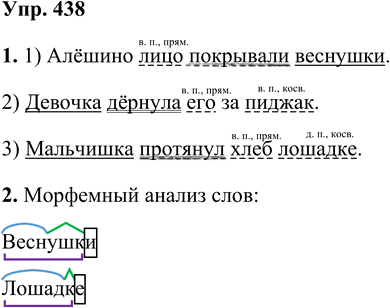 Иллюстрация к решению «Упр.438 Часть 2 ГДЗ Разумовская Львова 5 класс (Русский язык)», 1