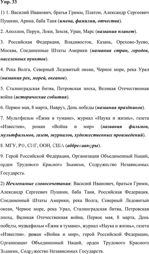 Иллюстрация к решению «Упр.33 Глава 5 ГДЗ Шмелев 7 класс (Русский язык)», 1
