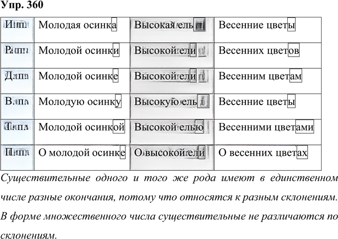 Иллюстрация к решению «Упр.360 Часть 2 ГДЗ Рамзаева 4 класс (Русский язык)», 1