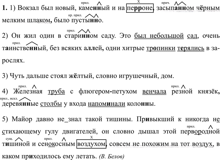 Иллюстрация к решению «Упр.640 ГДЗ Разумовская Львова 7 класс (Русский язык)», 2