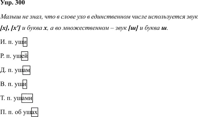 Иллюстрация к решению «Упр.300 Часть 1 ГДЗ Соловейчик 4 класс (Русский язык)», 1