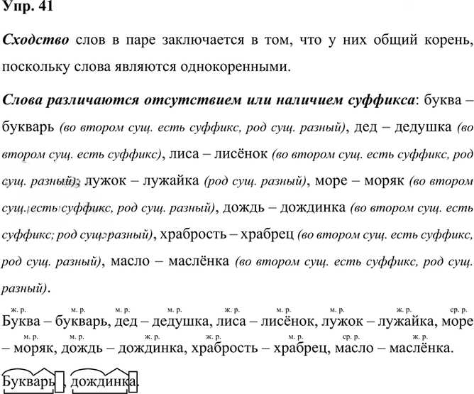 Иллюстрация к решению «Упр.41 Часть 2 ГДЗ Канакина Горецкий 3 класс (Русский язык)», 1