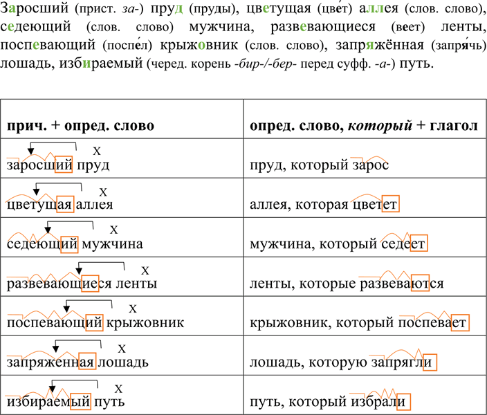 Иллюстрация к решению «Упр.195 ГДЗ Разумовская Львова 7 класс (Русский язык)», 2
