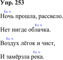 Иллюстрация к решению «Упр.253 Часть 1 ГДЗ Климанова Бабушкина 3 класс (Русский язык)», 1
