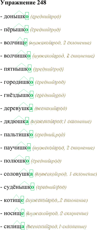 Иллюстрация к решению «Упр.248 Часть 1 ГДЗ Быстрова Кибирева 6 класс (Русский язык)», 1