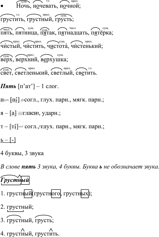Иллюстрация к решению «Упр.78 Часть 1 ГДЗ Канакина Горецкий 4 класс (Русский язык)», 7