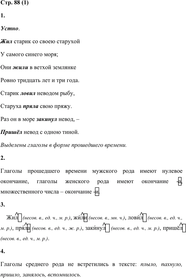 Иллюстрация к решению «Стр.88 Часть 2 ГДЗ Матвеева 4 класс (Русский язык)», 1