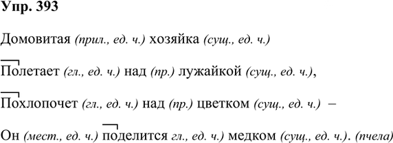Иллюстрация к решению «Упр.393 Часть 2 ГДЗ Рамзаева 3 класс (Русский язык)», 2