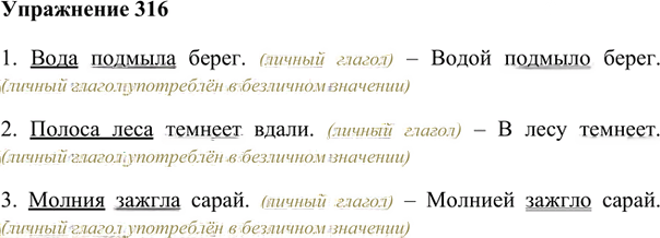 Иллюстрация к решению «Упр.316 ГДЗ Лидман-Орлова Пименова 6 класс (Русский язык)», 1
