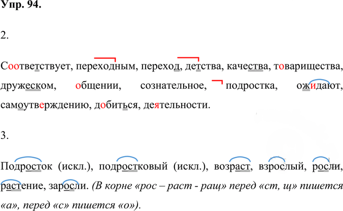 Иллюстрация к решению «Упр.94 Часть 1 ГДЗ Быстрова Кибирева 7 класс (Русский язык)», 1
