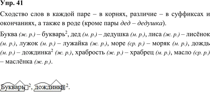 Иллюстрация к решению «Упр.41 Часть 2 ГДЗ Канакина Горецкий 3 класс (Русский язык)», 2