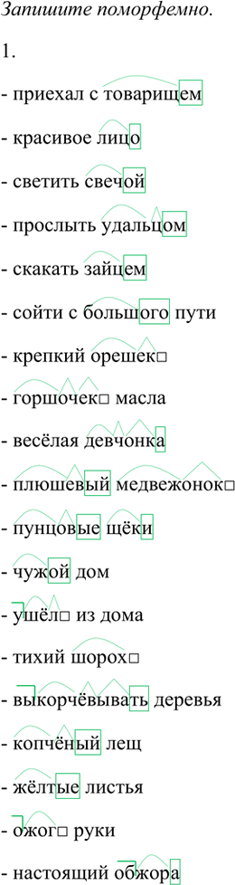 Иллюстрация к решению «Упр.16 ГДЗ Рабочая тетрадь Разумовская 7 класс (Русский язык)», 4