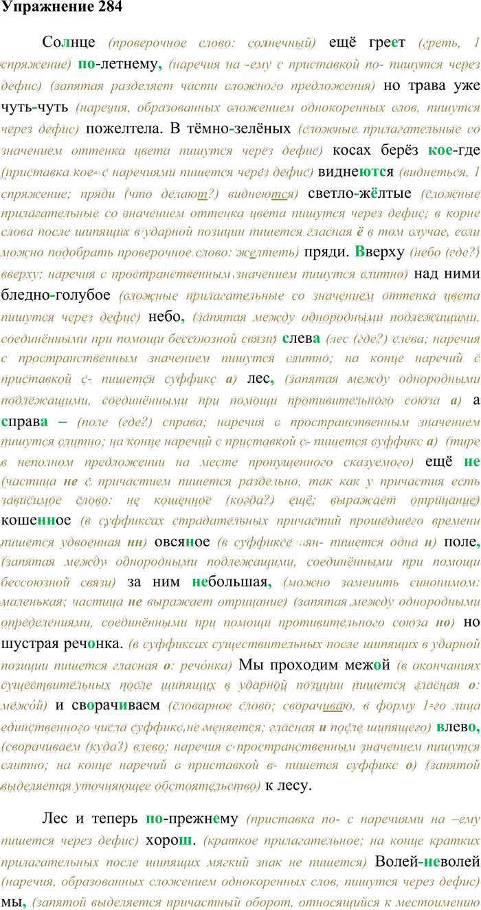 Иллюстрация к решению «Упр.284 ГДЗ Гусарова 11 класс (Русский язык)», 1