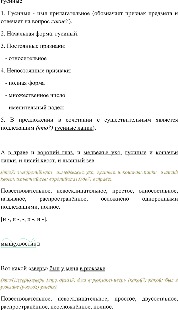 Иллюстрация к решению «Упр.260 Часть 1 ГДЗ Быстрова Кибирева 6 класс (Русский язык)», 3