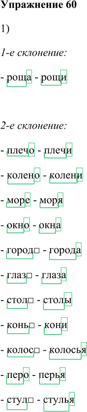 Иллюстрация к решению «Упр.60 Глава 6 ГДЗ Шмелев 5 класс (Русский язык)», 1